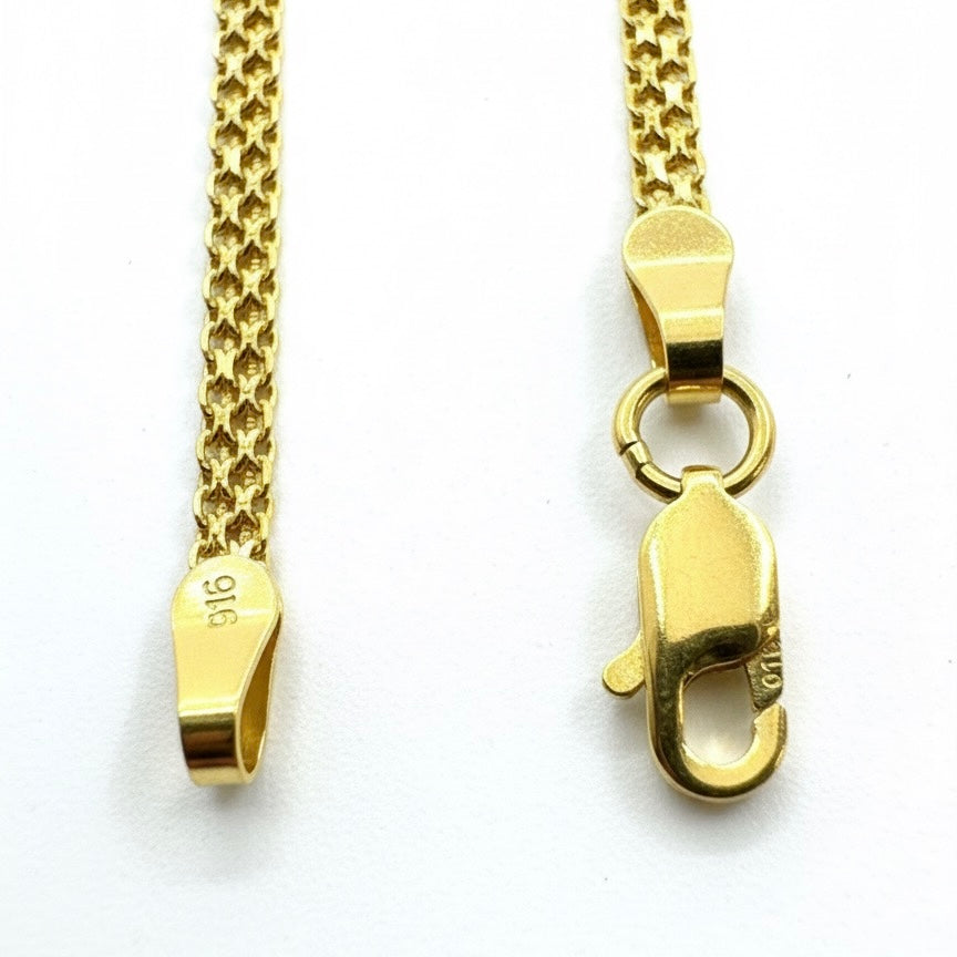 22ct Diamond Cut Flat Bracelet