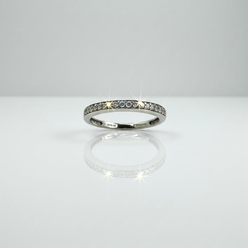 9ct White Gold Diamond Eternity Ring