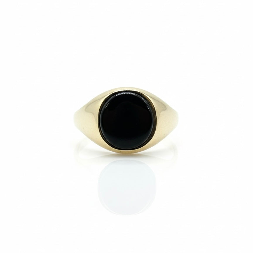 9ct Onyx Signet Ring