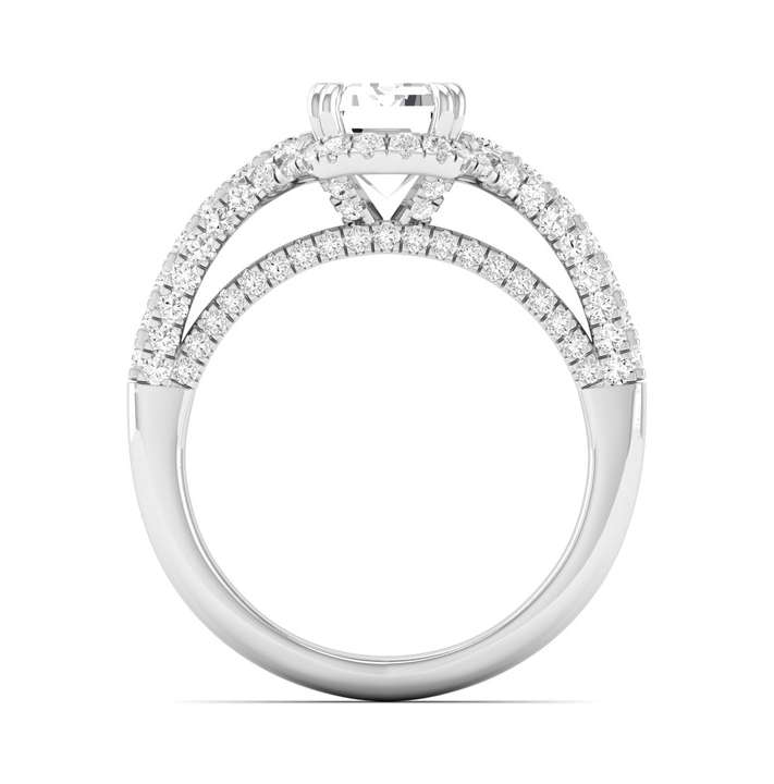 Bevel Edge Shank Ring - Emerald Center | JR1543430