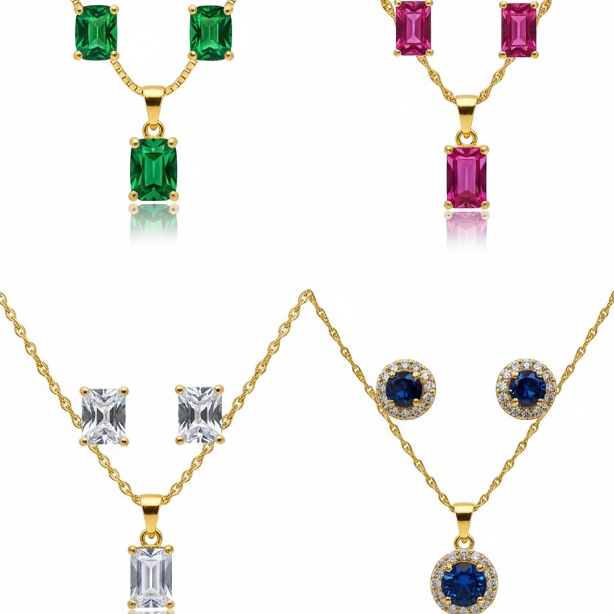 Gold Pendant Set Collection