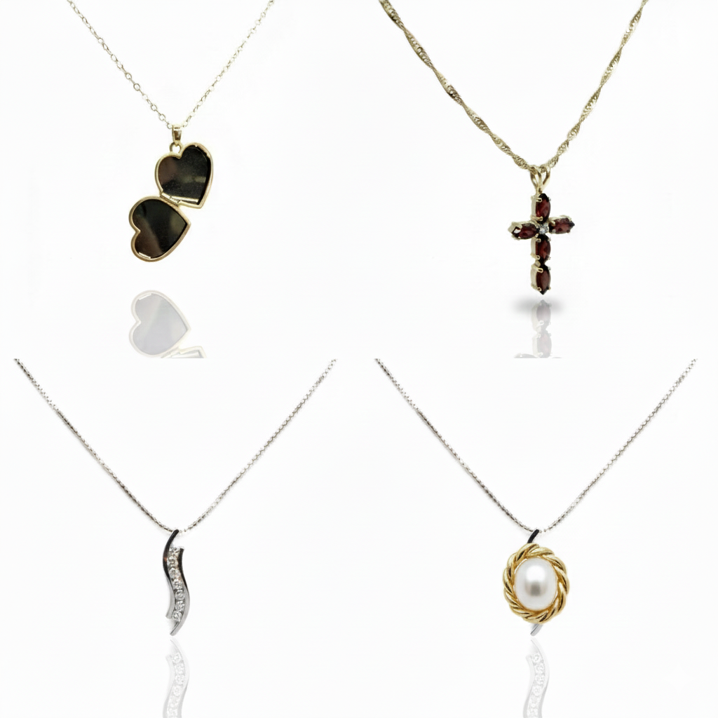 Gold Pendant And Chain Collection