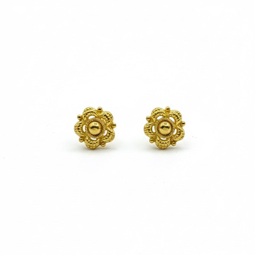 22ct Hand Made Stud Earrings