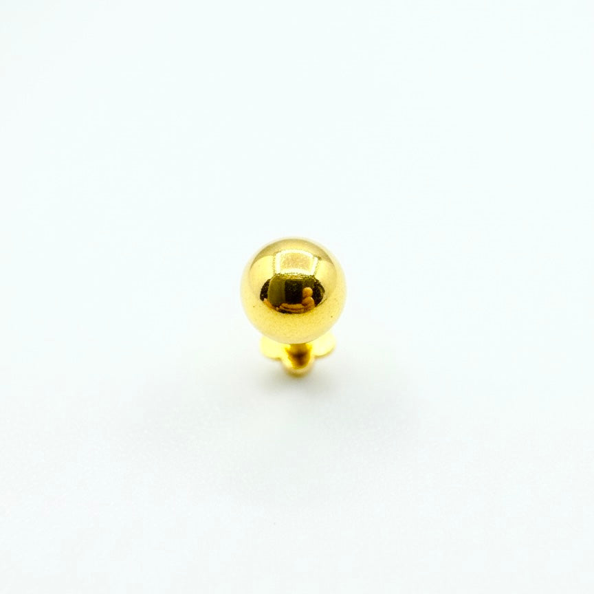 18ct Solid Gold Sphere Stud L