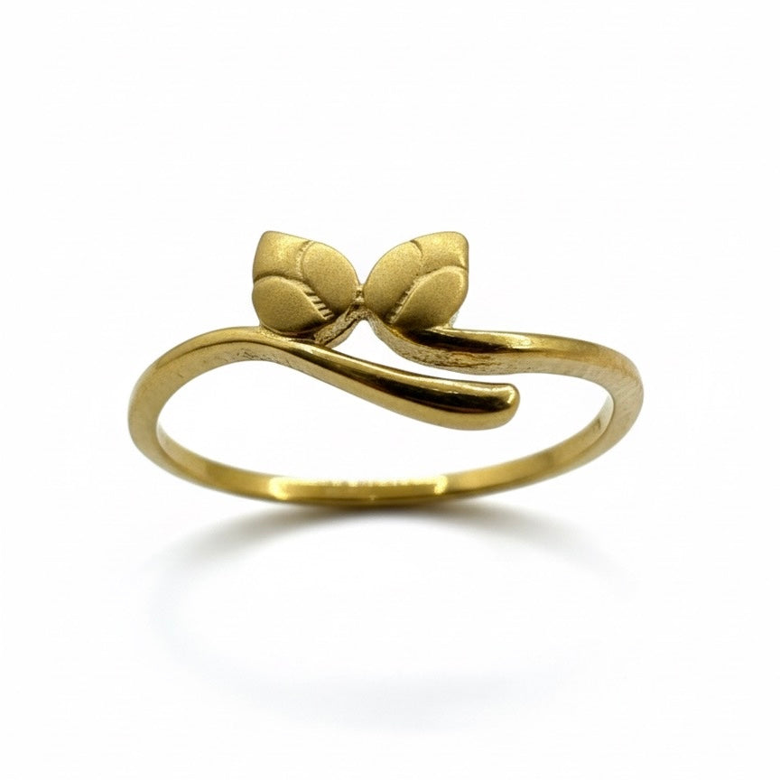 22ct Hand Made Leaf Vine Ring