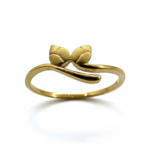 22ct Hand Made Leaf Vine Ring