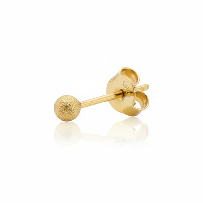 18ct Yellow Gold Diamond Dust Sphere Stud Earrings