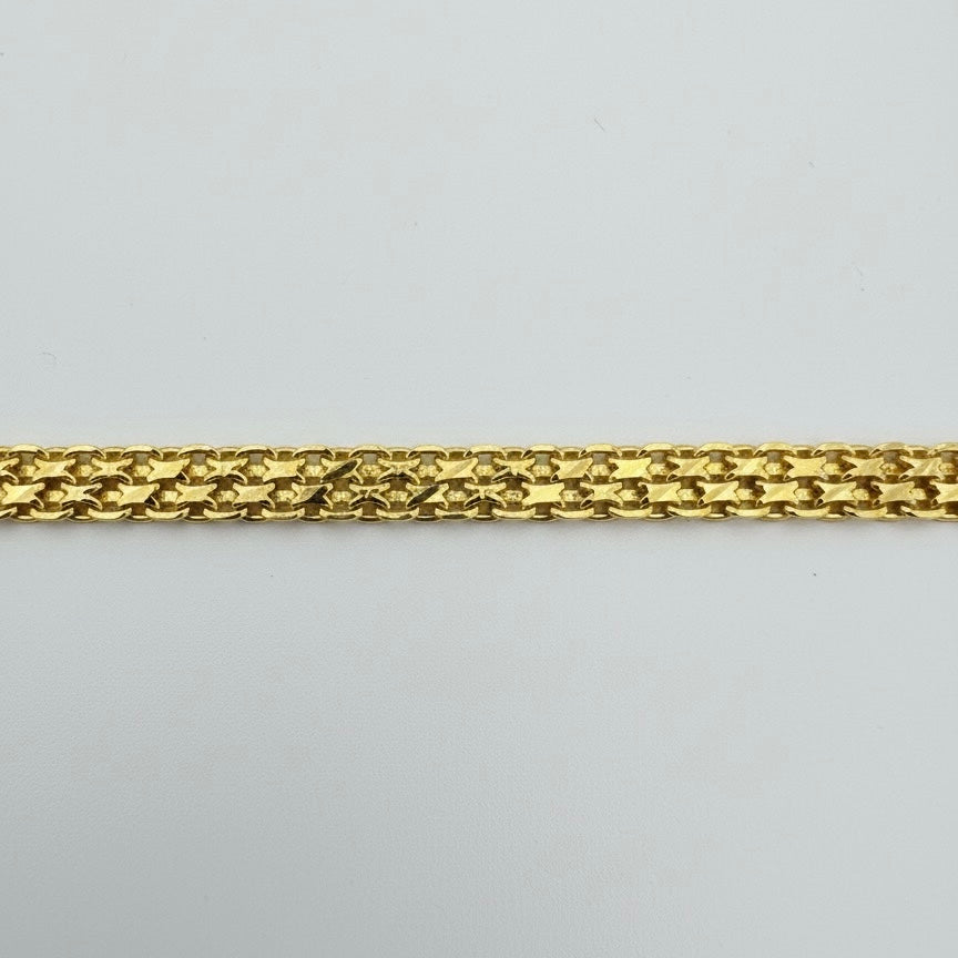 22ct Diamond Cut Flat Bracelet