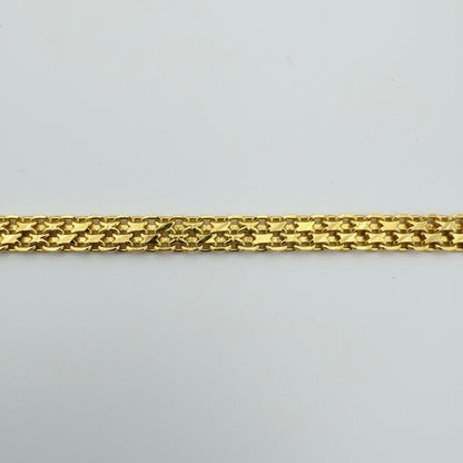 22ct Diamond Cut Flat Bracelet