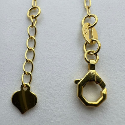 22ct Italian Oval Bar Link Bracelet