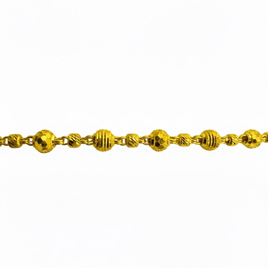 22ct Ball Link Bracelet