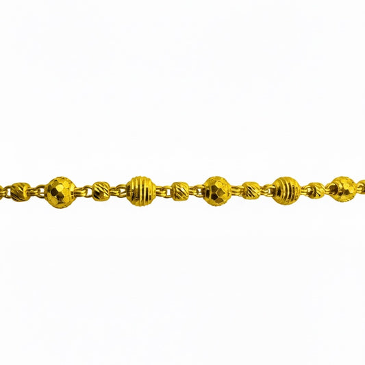 22ct Ball Link Bracelet