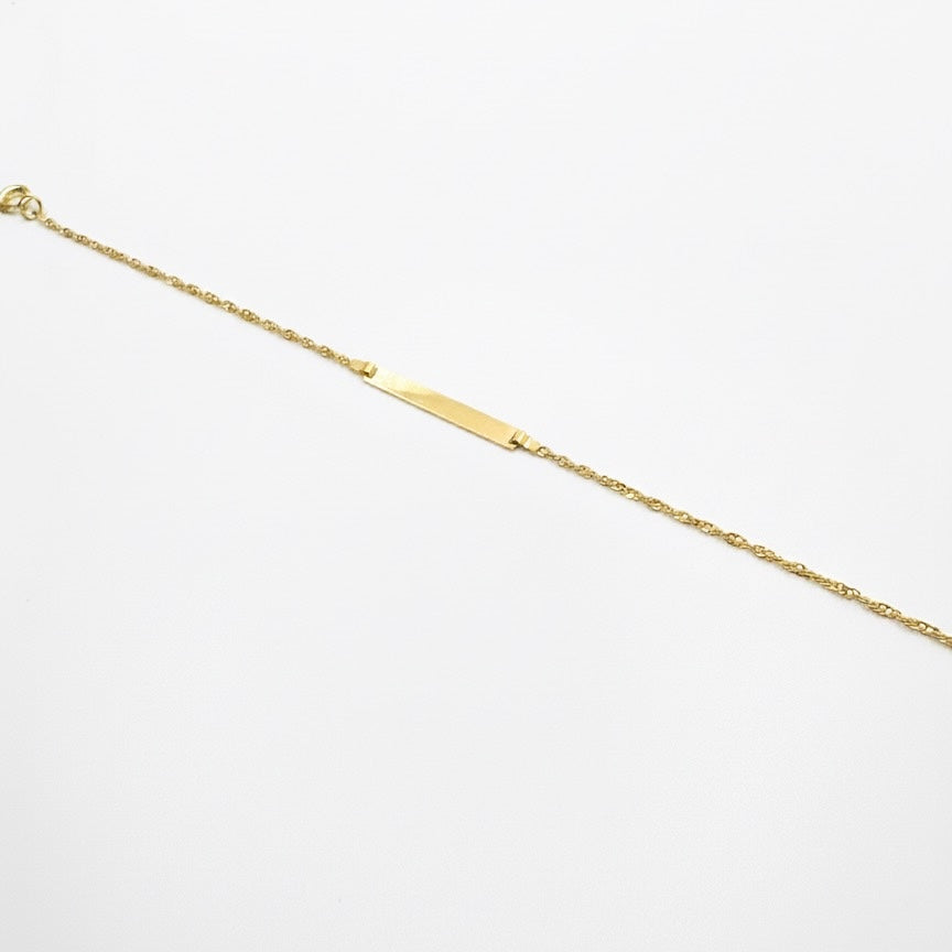 9ct Name Plate Bracelet