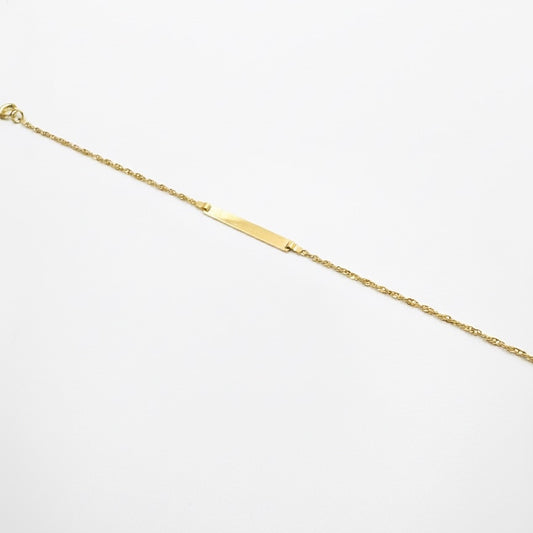 9ct Name Plate Bracelet