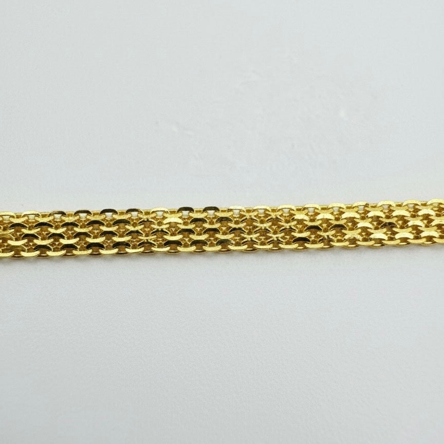 22ct Flat Diamond Cut Bracelet