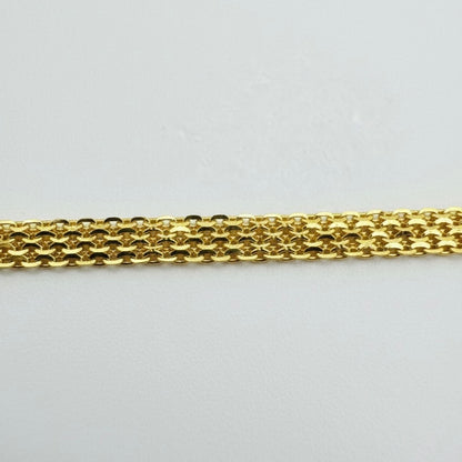 22ct Flat Diamond Cut Bracelet