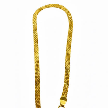 22ct Flat Diamond Cut Bracelet