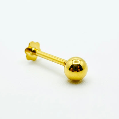 18ct Solid Gold Sphere Stud M