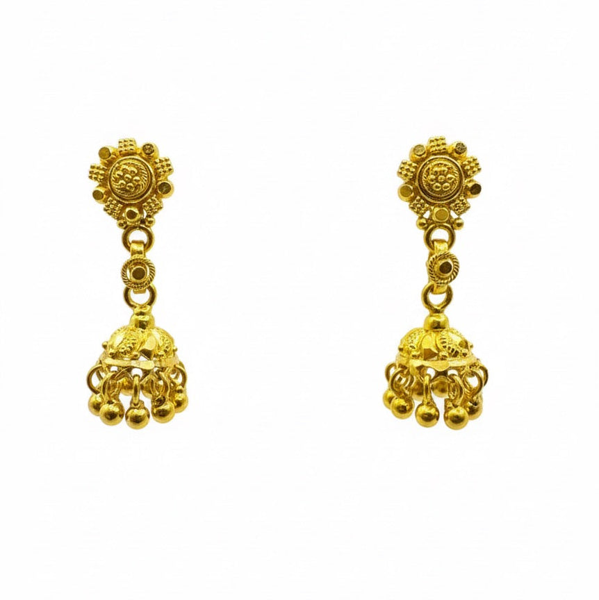 22ct Small Jumka Earrings