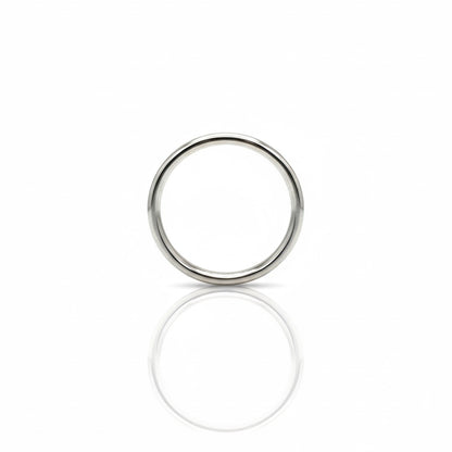 18ct White Gold Channel Set Solitaire Diamond Band
