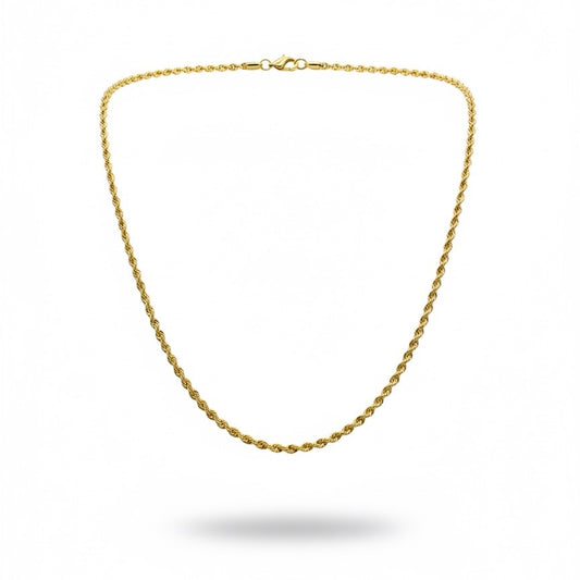 18ct Solid Gold Rope Chain