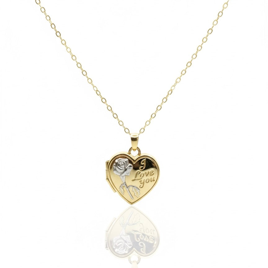 9ct Heart Locket And Chain