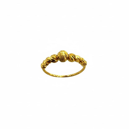 22ct Diamond Cut Graduating Ball Ring