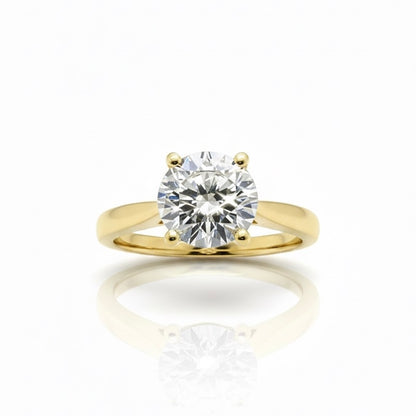 18ct Round Brilliant Diamond Solitaire Ring