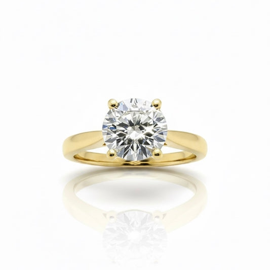 18ct Round Brilliant Diamond Solitaire Ring