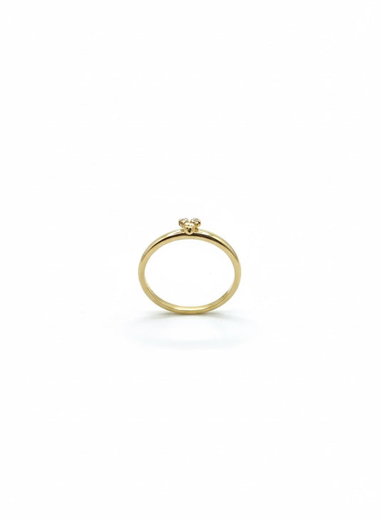 18ct Triple Centre Sphere Ring