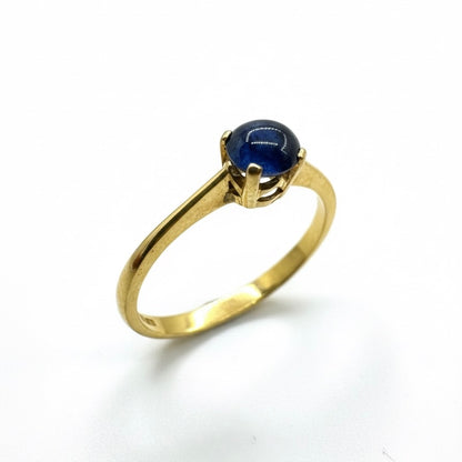 22ct Uncut Sapphire Solitaire Ring