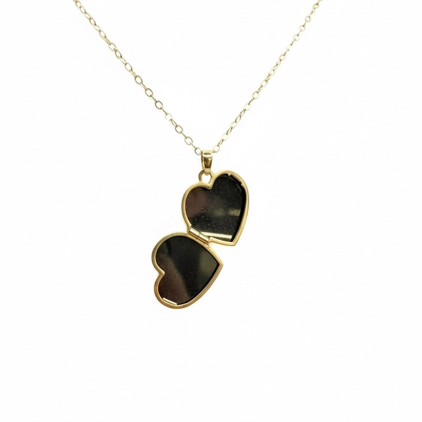 9ct Heart Locket And Chain