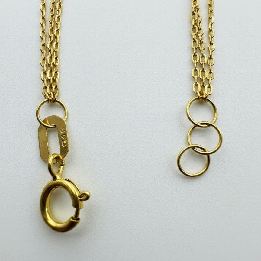 22ct Diamond Cut Triple Sphere Link Bracelet