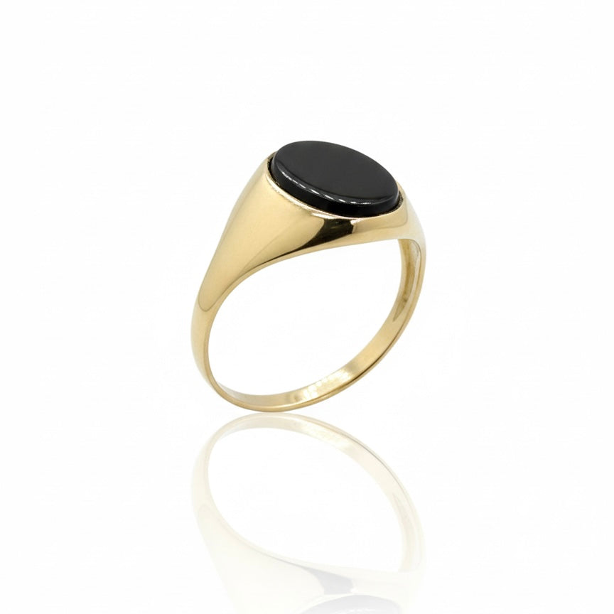 9ct Onyx Signet Ring