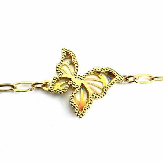 22ct Italian Butterfly Bracelet