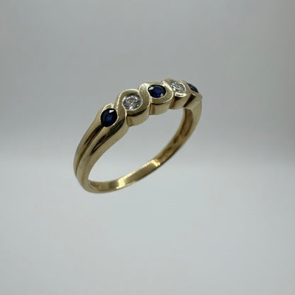 9ct Ruby And Diamond Clawless Eternity Ring