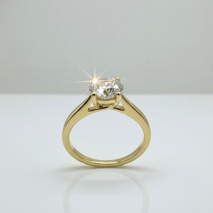 18ct Round Brilliant Diamond Solitaire Ring