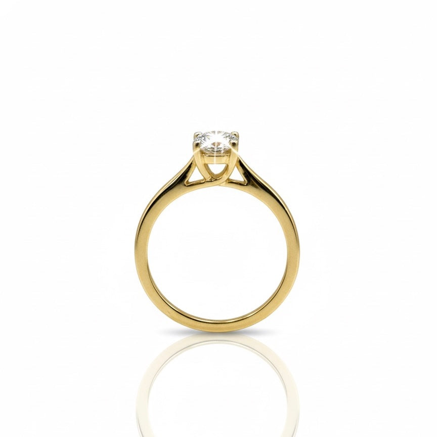 18ct Round Brilliant Diamond Solitaire Ring