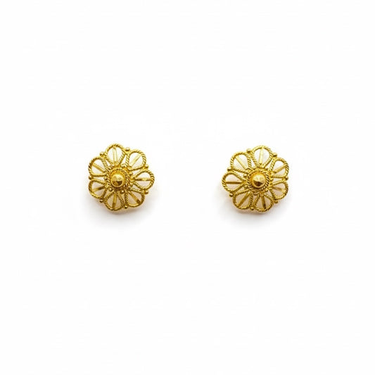 22ct Hand Made Stud Earrings