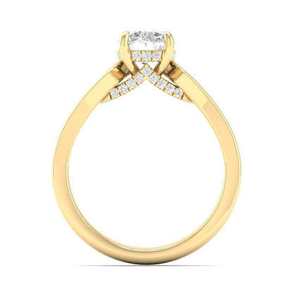Side Gallery Ring - Round Center | JR153022H