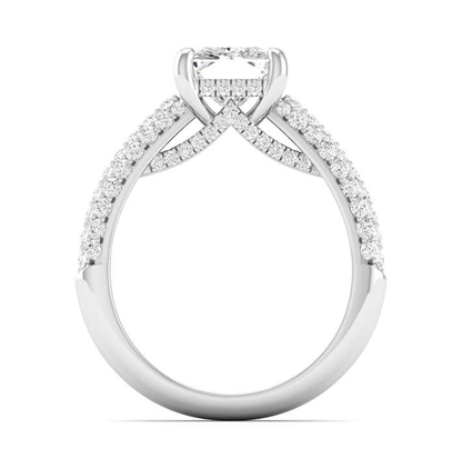 Side Gallery Ring - Princess Center | JR1530527