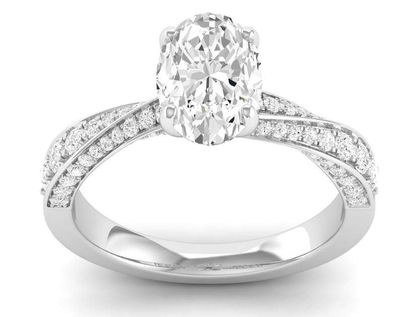 Twisted Shank Ring - Oval Center | JR1531226