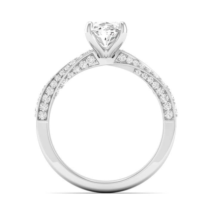 Twisted Shank Ring - Oval Center | JR1531226