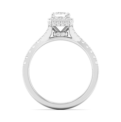 Hidden Halo & Roundel Ring - Princess Center | JR1534510