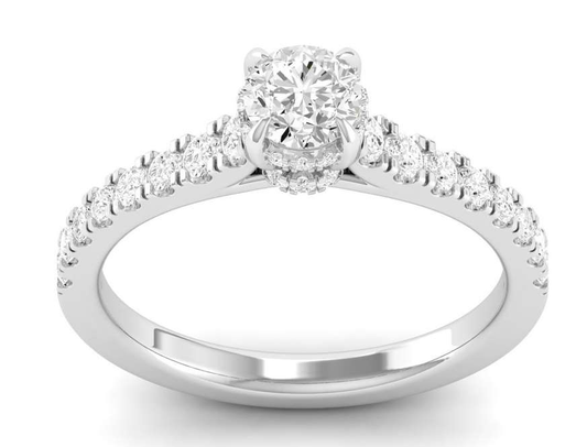 Hidden Halo & Roundel Ring - Round Center | JR1538810