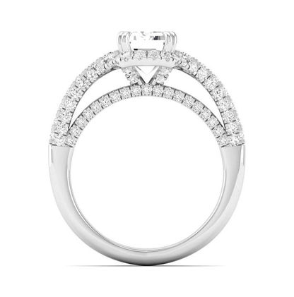 Bevel Edge Shank Ring - Emerald Center | JR1543430