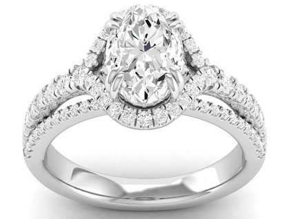Bevel Edge Shank Ring - Oval Center | JR1543527