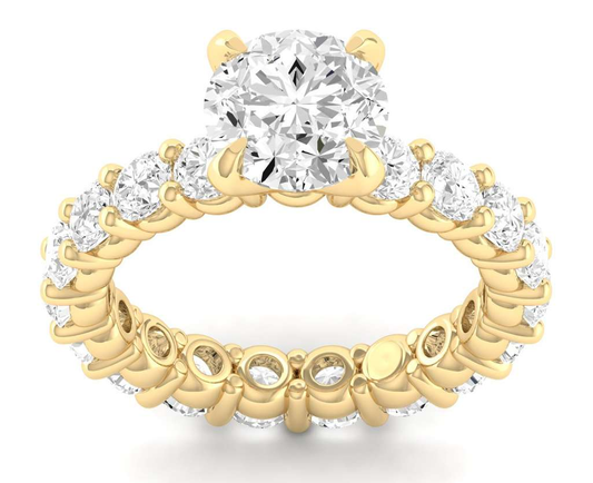 Full Eternity Shank Ring - Round Center | JRE17965S