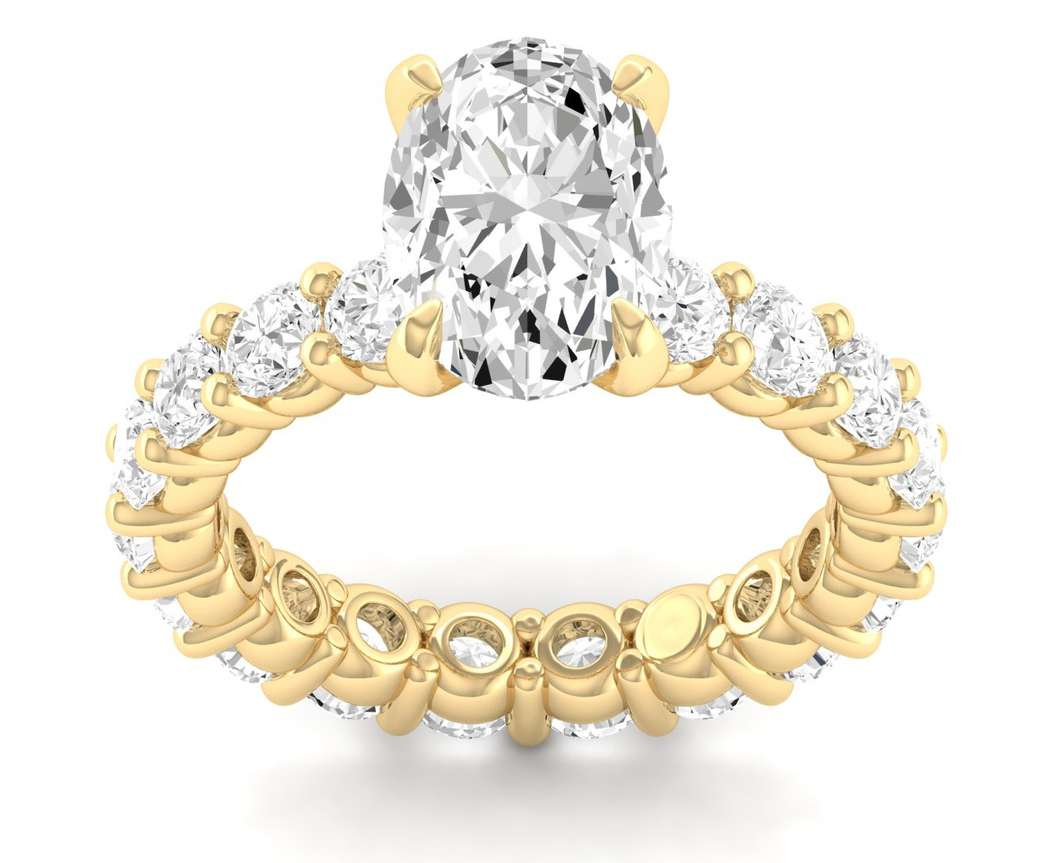 Full Eternity Shank Ring - Oval Center | JRE17985S