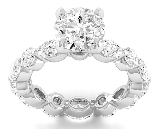 Full Eternity Shank Ring - Round Center | JRE180450
